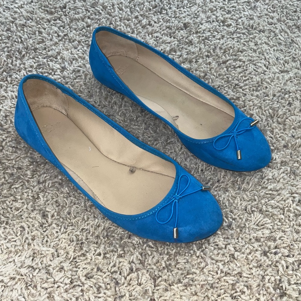 Zara Trafaluc Blue Slip Ons good condition